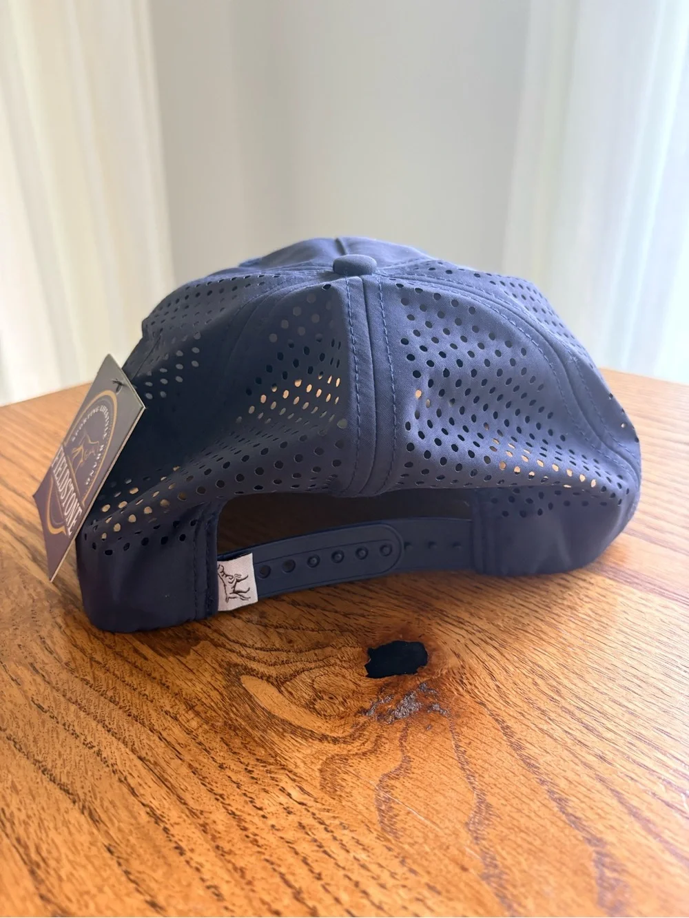 New with tags Fieldstone Navy hat with Red Accent - mens- SnapBack